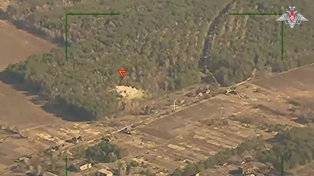 Минобороны России публикует кадры удара Искандером по скоплению 144 бригады ВСУ в Сумской области