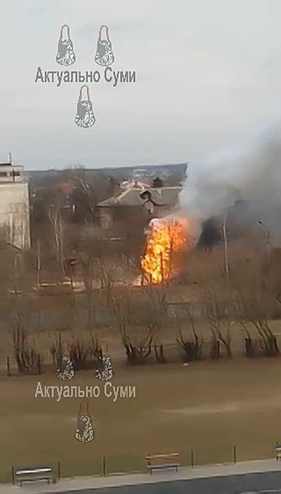 Появилось новые видео из временно оккупированного г. Сумы