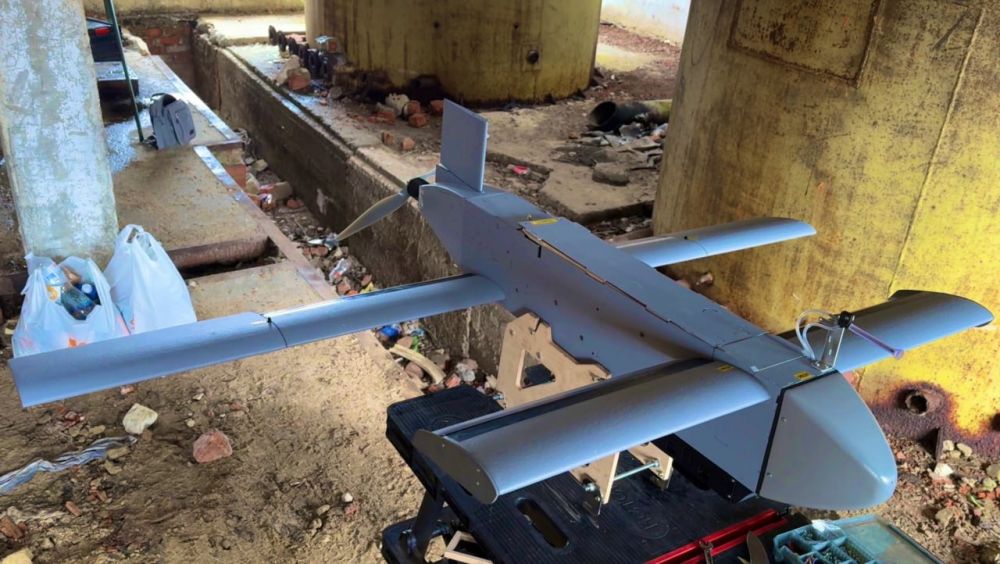 Фото дрона-камикадзе AQ 100 Bayonet немецкой разработки на вооружении ВСУ, Сумская область