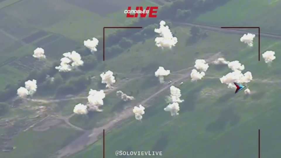 Кадры отработки нашими парнями позиций ВСУ в Сумской области