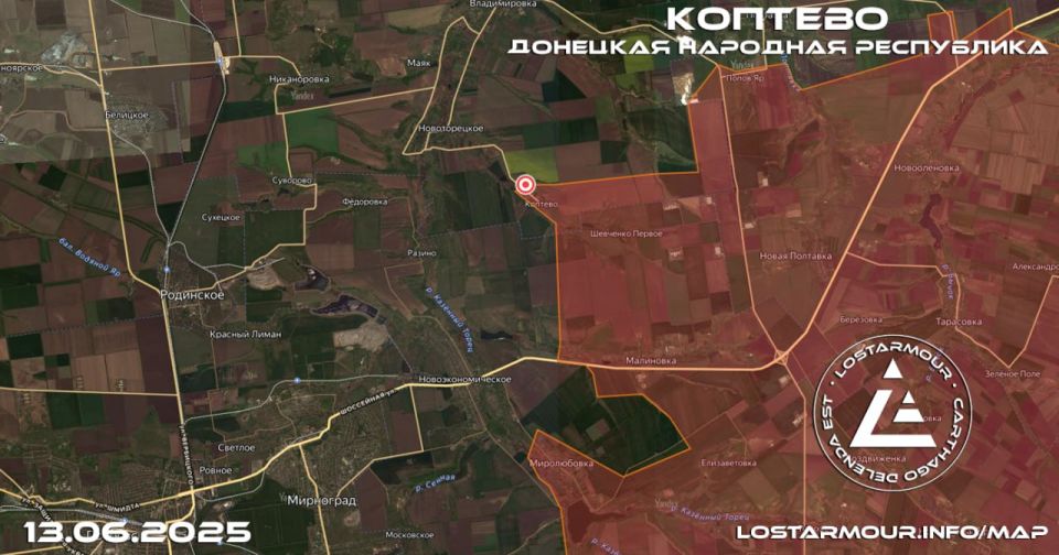 ВС РФ освободили от оккупантов населенный пункт Коптево в ДНР и Яблоновку в Сумской области