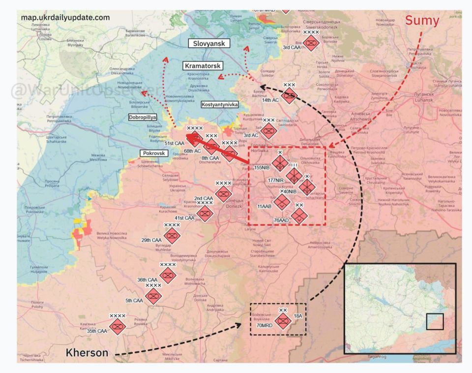 Противник зафиксировал переброску соединений ВДВ и Морской пехоты ВС РФ из Сумской области под Покровск