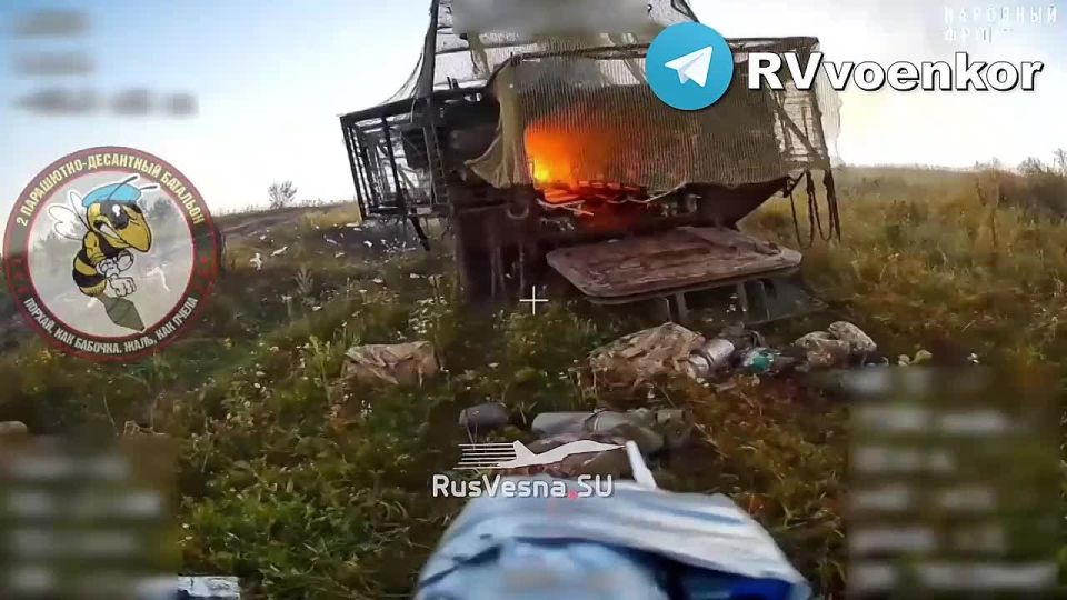 Эпичные кадры: Десант охотится на НАТОвскую технику, наступая к Сумам