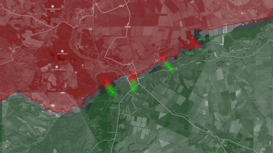 «На Сумском направлении продолжаются ожесточенные встречные бои на левобережье Волчанска и в лесу западнее Синельниково