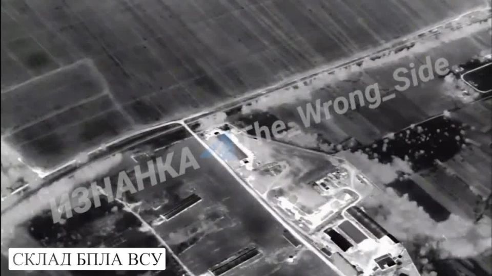 Удар по Перемоге.. Нанесение удара при помощи БПЛА «Герань-2» по складу использовавшегося в интересах ВСУ в н.п. Перемога Сумской области