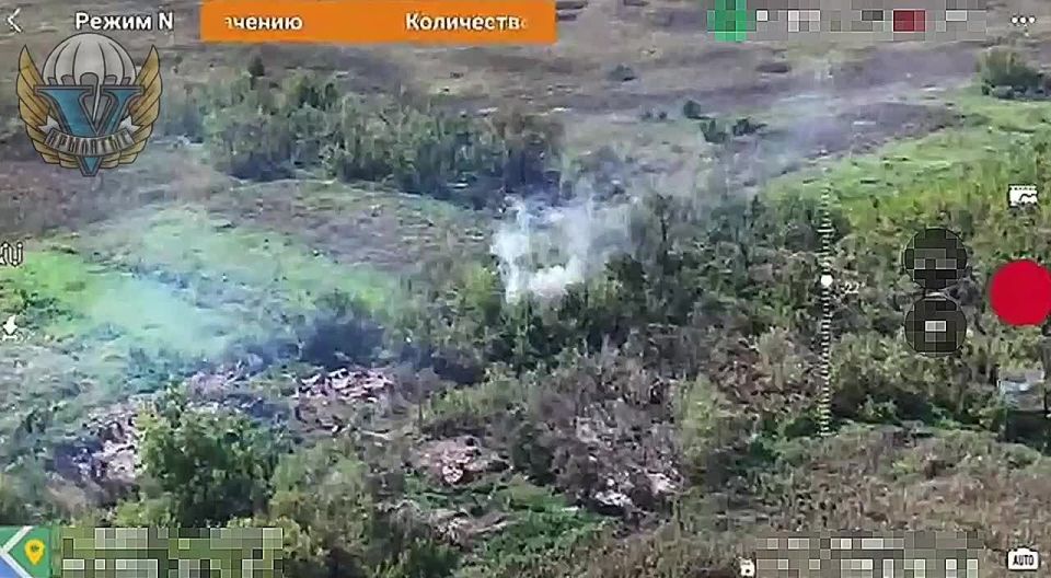 Кадры сбития украинской Баьы Яги в Сумской области