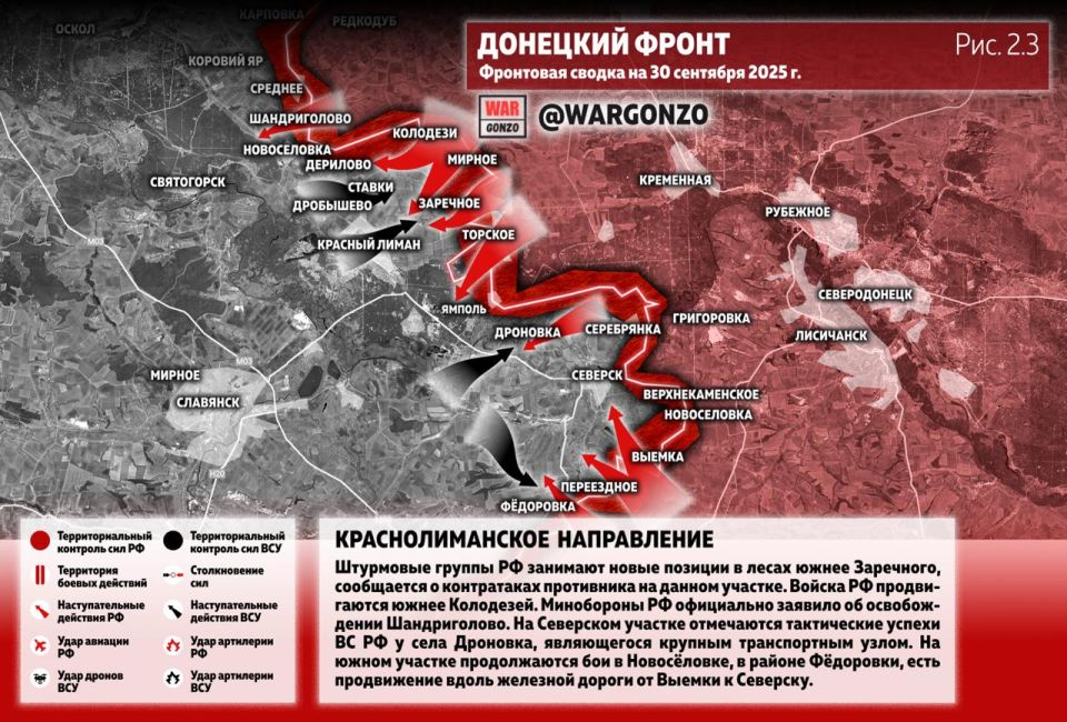 WarGonzo: Фронтовая сводка на утро 30.09.25 WarGonzo: Фронтовая сводка на утро 30.09.25