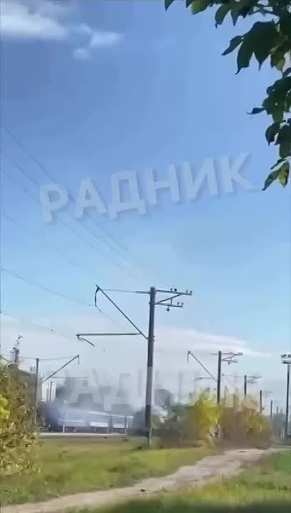 В Шостке "Герани" уничтожили ВСУшный поезд и прилегающую инфраструктуру