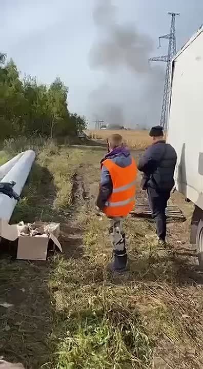 Кадры ударов "Гераней" по энергетике Сумской области