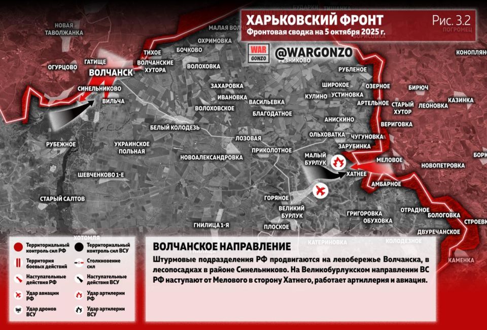 WarGonzo: Фронтовая сводка на утро 05.10.25 WarGonzo: Фронтовая сводка на утро 05.10.25