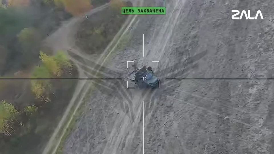 Зенитная установка ВСУ уничтожена ударом «Ланцета»