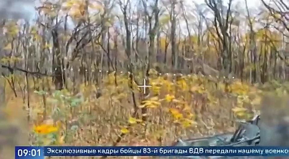 На Сумском участке горит вражеская техника