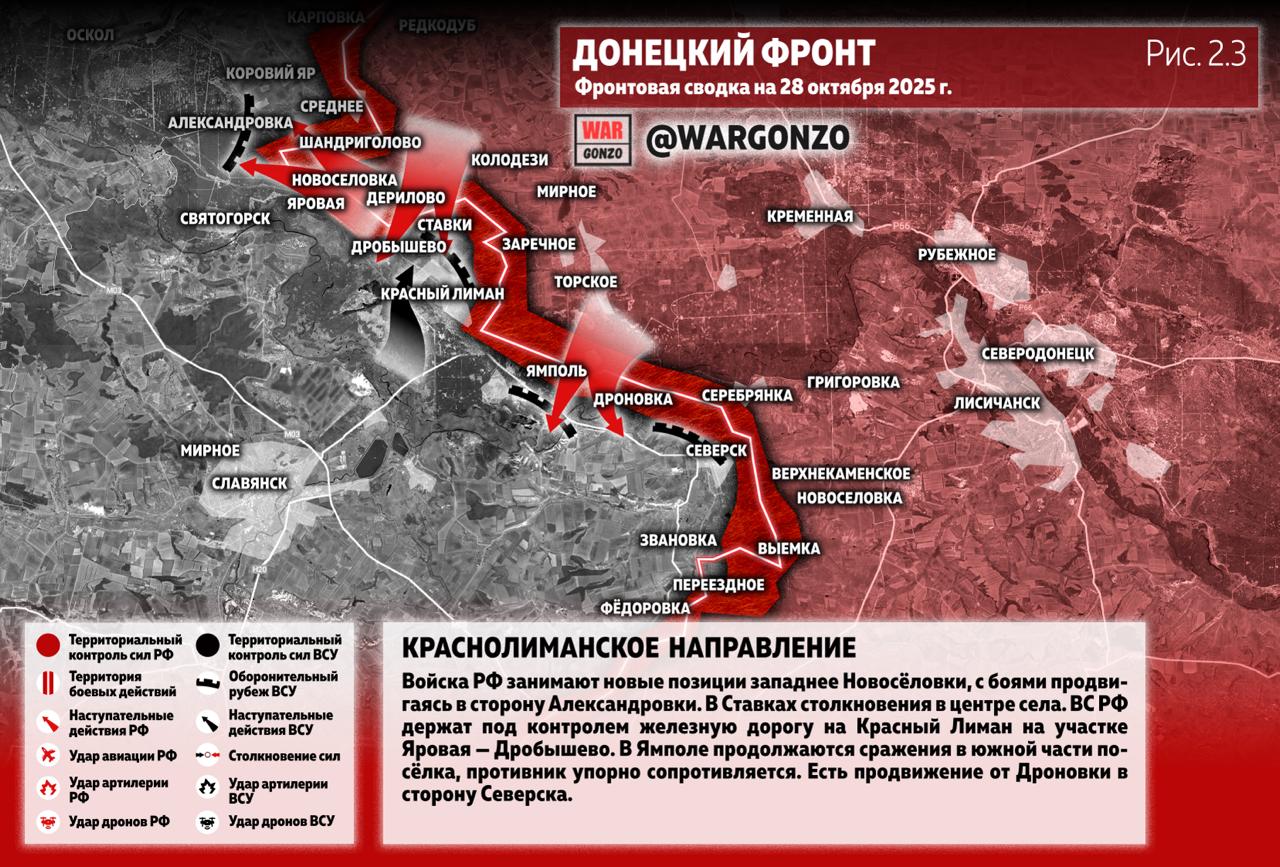 WarGonzo: Фронтовая сводка на утро 28.10.25 WarGonzo: Фронтовая сводка на утро 28.10.25
