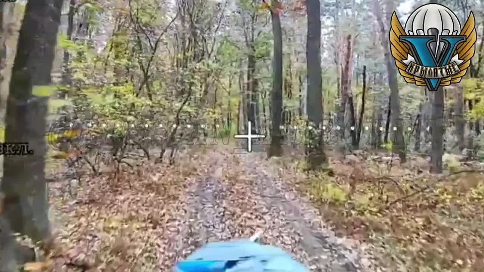 Уничтожение дроном украинской гаубицы в Сумской области