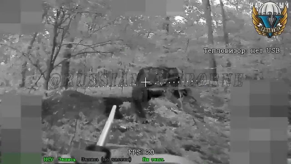 Дрон отправил замаскированный украинский танк в Сумской области в ангар