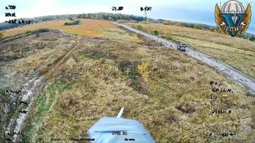 Сумское направление. ВСУшники что-то разгружали, но были прерваны нашим расчетом БпЛА @russian_airborne