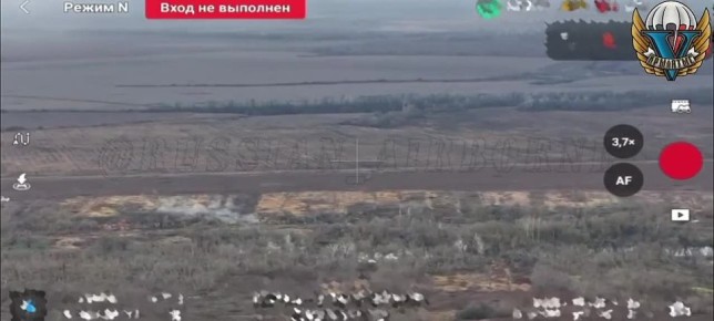 Зачистка лесопосадки в Сумской области от Микол применением кассетных боеприпасов