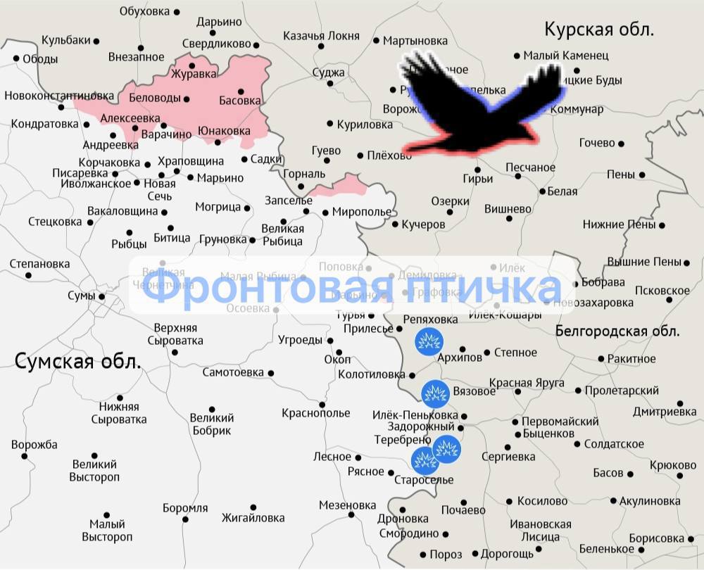 Сумское направление. Район Садков