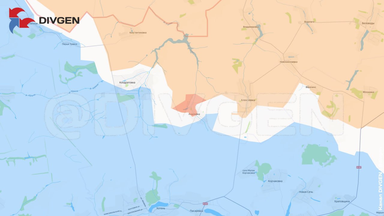 Сумское направление. Российские морпехи зашли в Андреевку, сообщает канал DIVGEN