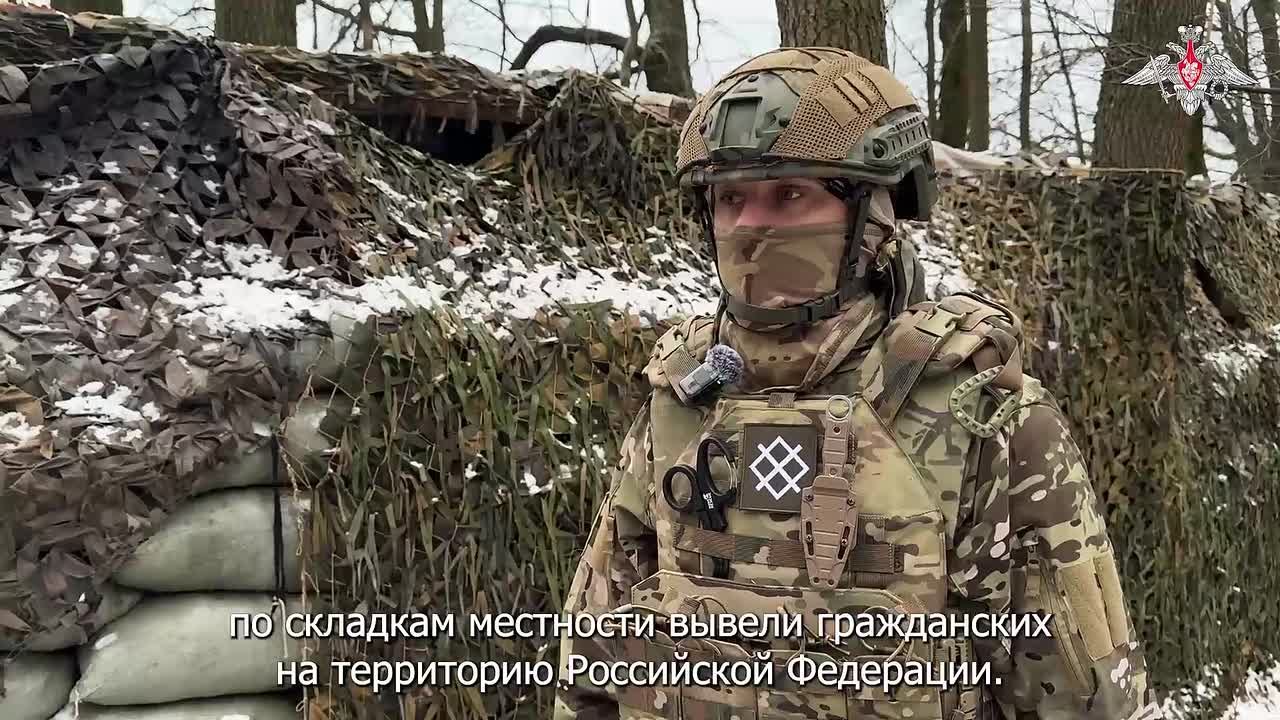 Минобороны России: Бойцы группировки войск «Север» эвакуировали мирных жителей населенного пункта Грабовское Сумской области