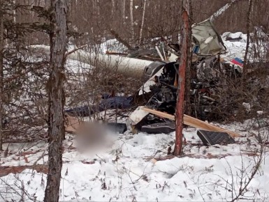 Частный вертолет рухнул в Амурской области — на месте крушения обнаружены тела всех находившихся на борту