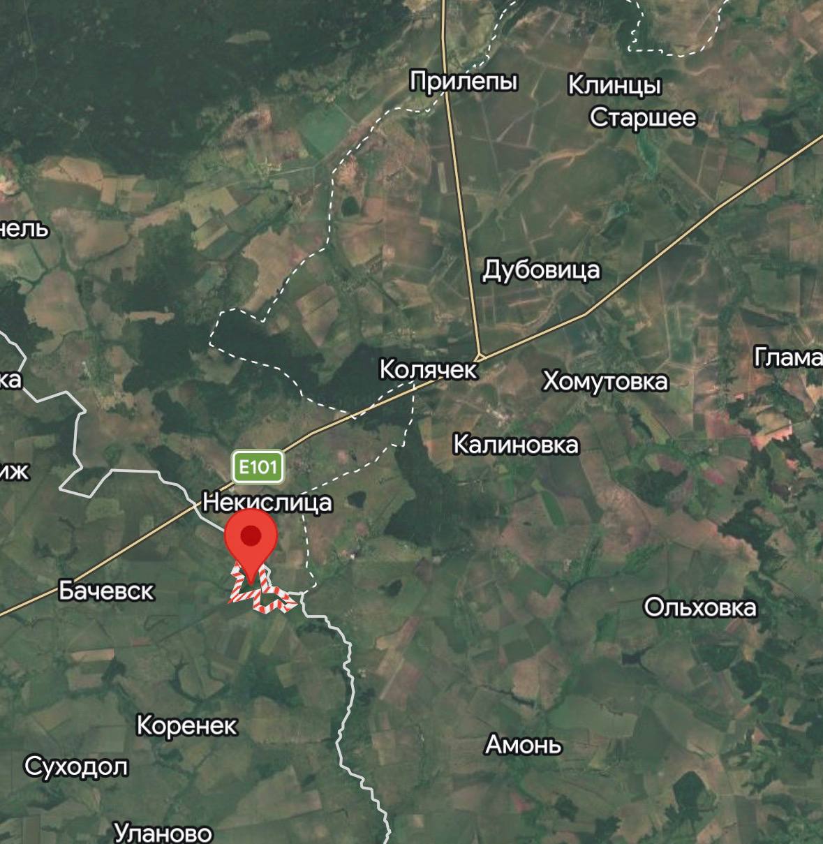 Украинские ресурсы сообщают, что ВС РФ заняли село Сопич в Сумской области, расположенное на стыке Брянской, Курской и Сумской областей