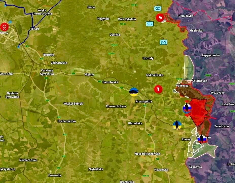 Родион Северьянов: ВС РФ продвинулись более 4,5 км в направлении на Краснополье и заняли новые позиции в восточной части Новодмитровки Родион Северьянов: ВС РФ продвинулись более 4,5 км в направлении на Краснополье и заняли новые позиции в восточной части Новодмитровки