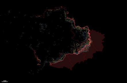 За последнюю неделю внесены обновления укреплений противника в Николаевской, Херсоской, Запорожской, Днепропетровской, Донецкой, Харьковской, Сумской, Черниговской и Киевской областях