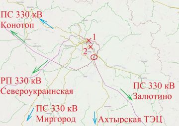 Анализ удара по ОРУ 110 кВ Сумской ТЭЦ от специалиста-энергетика
