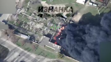 Досмотр недавнего поражения "Геранями" электроподстанции 110 кВ в н.п. Ахтырка Сумской области
