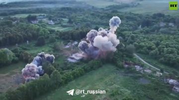 Мощнейшие прилёты ФАБ-250 по огневым позициям ВСУ в Сумской области