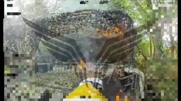 Уничтожение немецкого танка "Леопард" в Сумской области