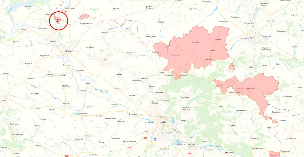 Минобороны России заявило об освобождении населённого пункта Рыжевка в Сумской области