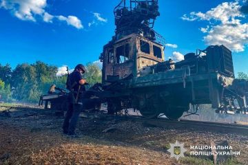 Последствия ударов по подвижному составу противника в Сумской области