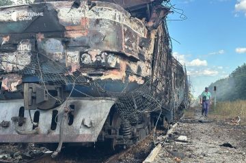 Поражён ещё один состав с головным локомотивом