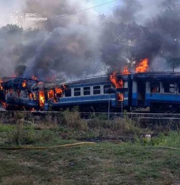БПЛА атаковал пригородную электричку в районе Сум